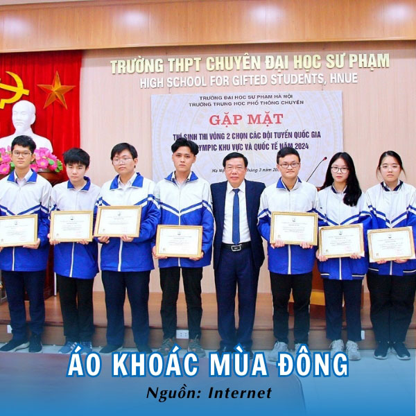 Áo khoác đồng phục mùa đông trường chuyên Sư phạm