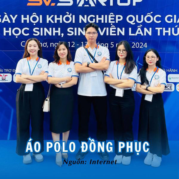 Mẫu áo đồng phục polo TMU phong cách, trẻ trung