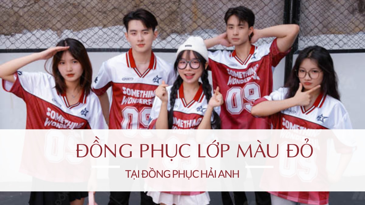 Đồng phục lớp màu đỏ