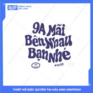 Mẫu Hình In Groovy 9A Mãi Bên Nhau Bạn Nhé