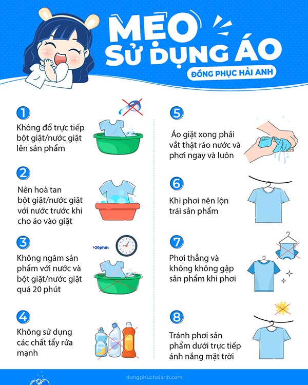 Cách bảo quản áo lớp