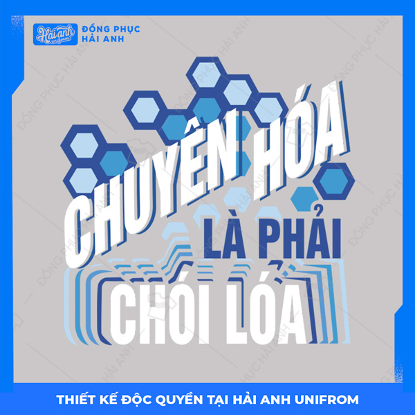 Logo áo lớp chuyên Hóa là phải chói lóa