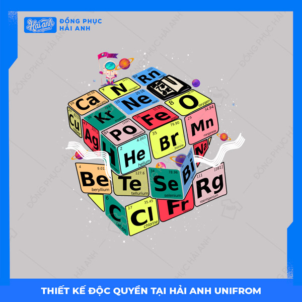 Logo áo lớp chuyên Hóa Rubik