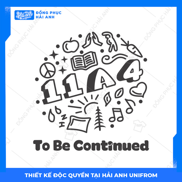 Logo áo lớp chuyên Sinh to be continued