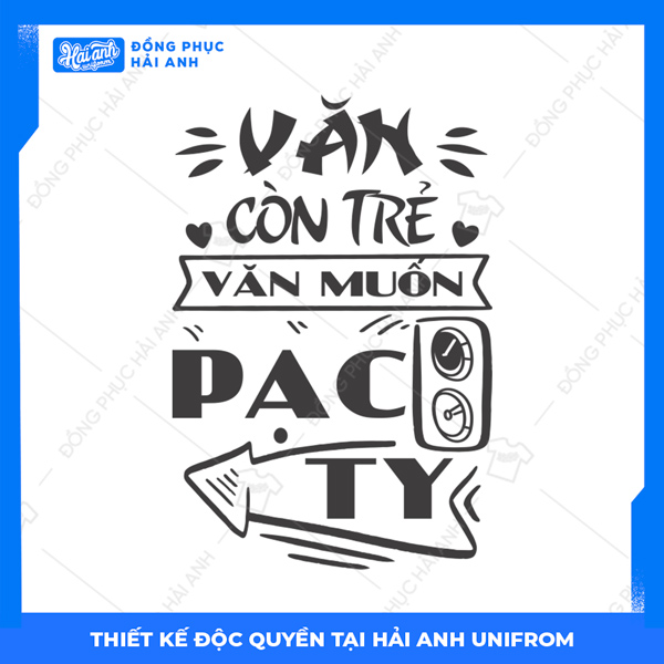 Logo áo lớp chuyên Văn còn trẻ văn muốn pạc ty