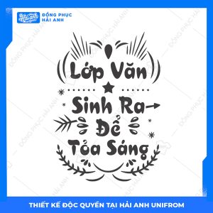 Logo chuyên văn lớp văn sinh ra để tỏa sáng