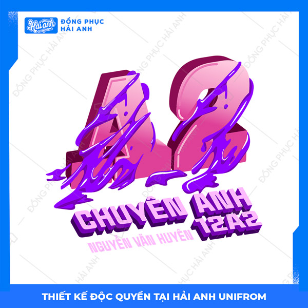 Logo áo lớp chuyên Anh 12a2